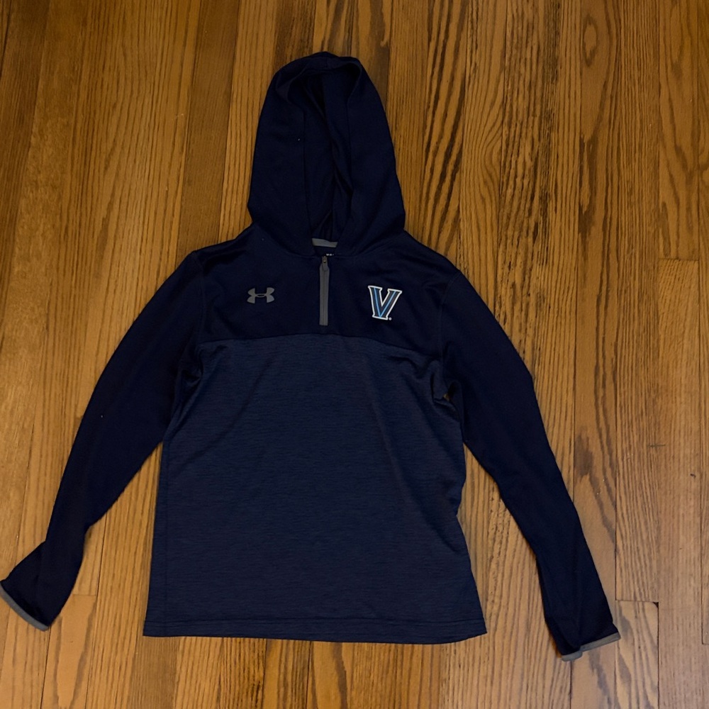Under Armour Kids Navy Villanova Hooded Dri-Fit Zip up